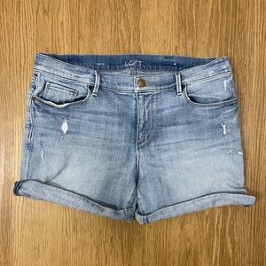 LOFT Jean Shorts with Distressing